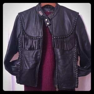 😱Vintage super cute genuine leather jacket 😍